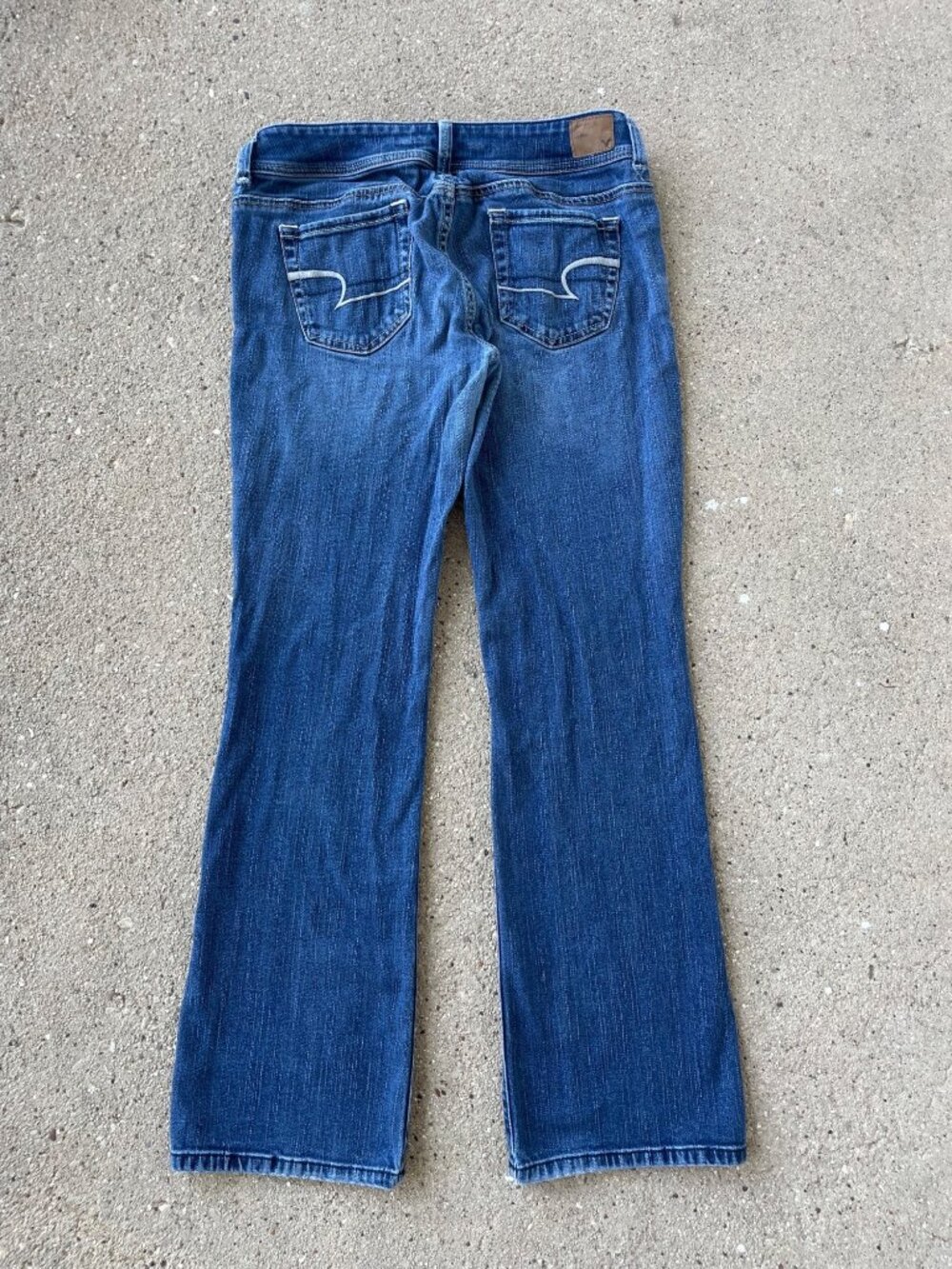 Y2K American Eagle Original Bootcut Jeans Womens 8 Stretch Low Rise 2011 Indie